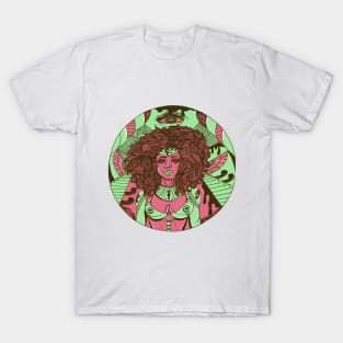 Pink Mint Kemet Warrior T-Shirt